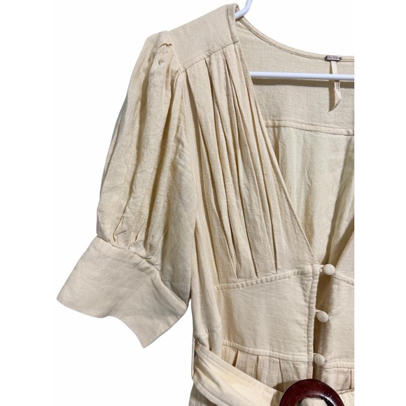 Free People Heart This Midi Dress Ivory Women's Size Medium - Picture 10 of 15